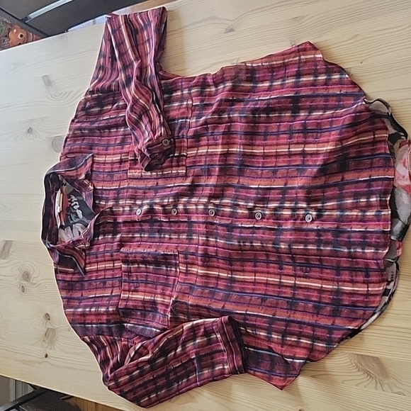 RACHEL ROY Sheer Button-down Shirt US S - Picture 4 of 12